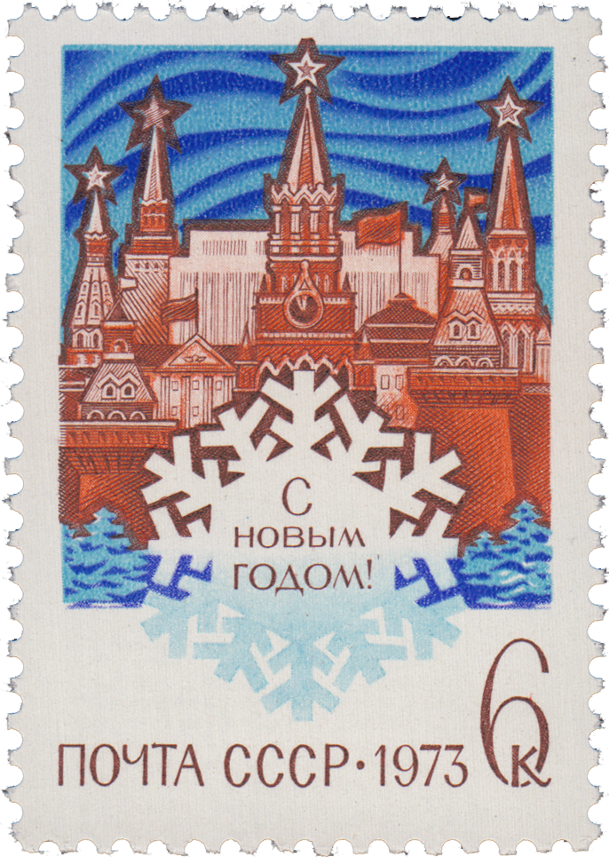 Московский Кремль, стилизованная снежинка