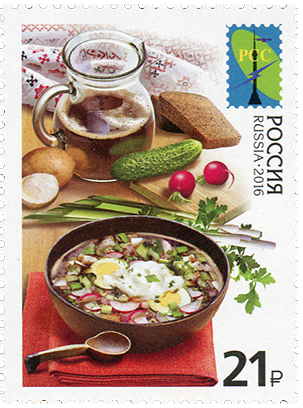 Натюрморт из традиционных блюд русской кухни