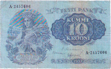 Банкнота номиналом 10 крон