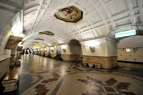 Вестибюль станции метрополитена «Белорусская кольцевая»