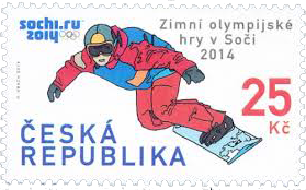 Олимпийская марка Чехии - слаломист