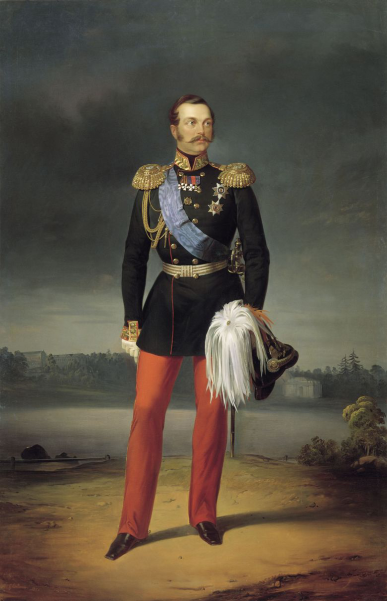Портрет императора Александра II. Художник Г. Ботман, 1856