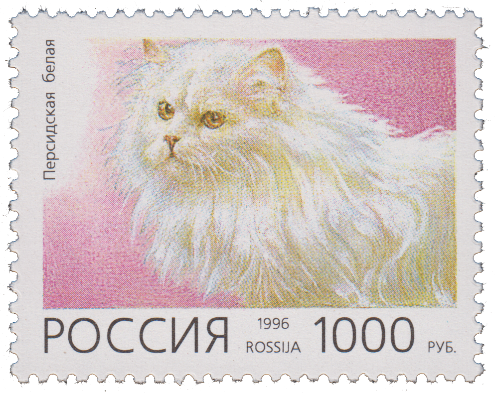 Марки 1996 года россия. Кошки на почтовых марках. Марки с кошками. Кошки на марках России. Почтовая марка с котом.