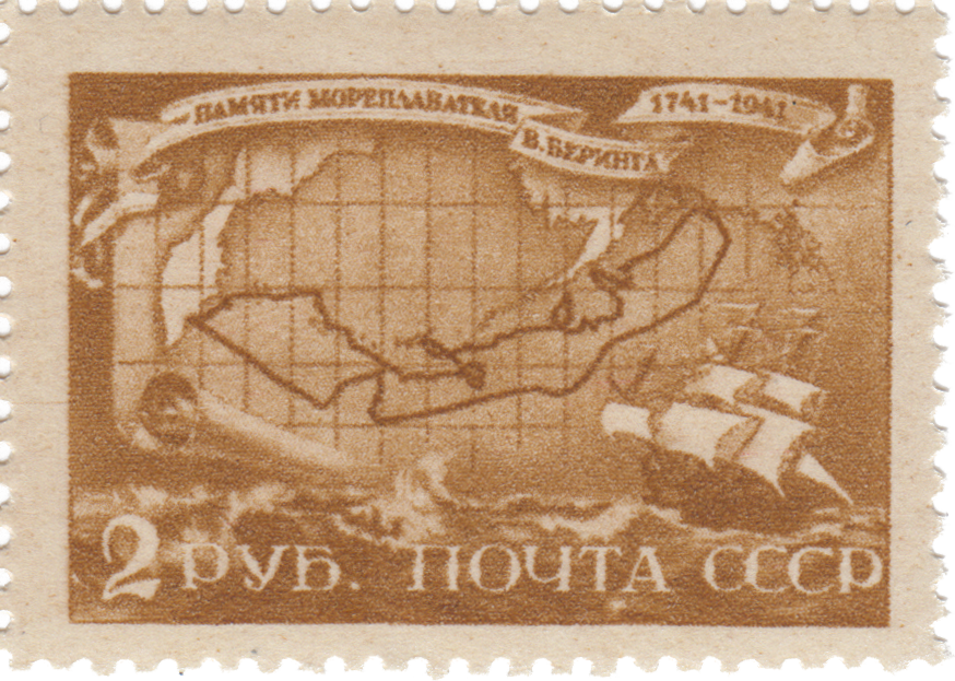 Карта Берингова пролива. Схема 2-й Камчатской экспедиции