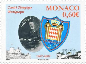 Почтовая марка Монако с портретом Графа Виньяля, 2007 г.